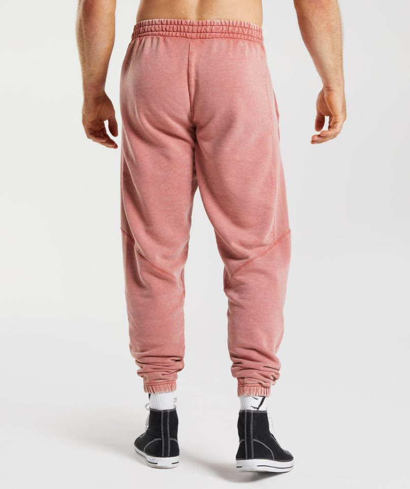 Men's Gymshark Power Washed Jogger Pink | NZ 1UYLJP